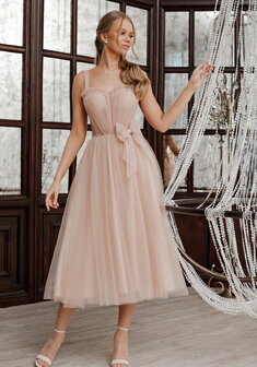 Вечернее платье 2192-С69962. С пышной юбкой, длинное без шлейфа.