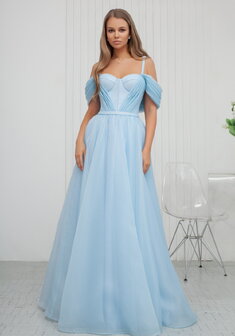 Вечернее платье 2503А-С69964. С пышной юбкой, длинное без шлейфа.