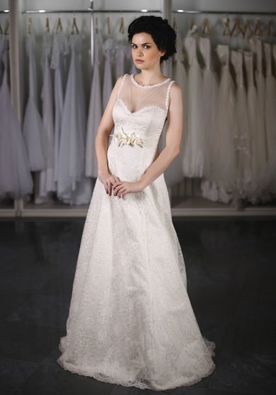 Свадебное платье 2090п Маргарита Цветочек-Л26224 - Свадебный салон Лоранж