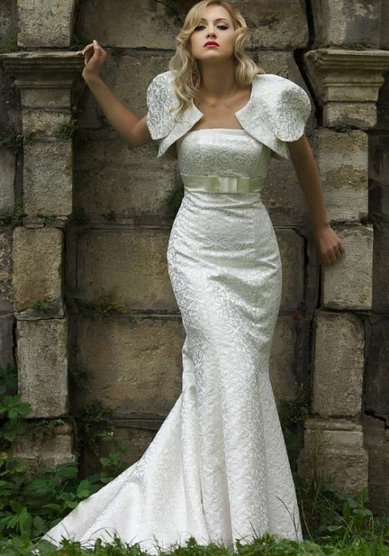 Свадебное платье Гладиолус с болеро-С26442 - Свадебный салон Сладкий ноябрь