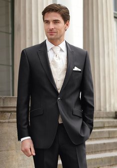 Свадебный мужской костюм Modell 3-Ф1340. Классический однобортный.