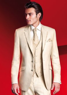 Свадебный мужской костюм Modell 8-Ф1345. Классический однобортный.