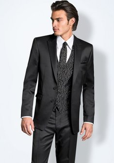 Свадебный мужской костюм Modell 10-Ф1346. Классический однобортный.