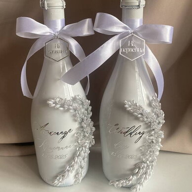 Свадебные бутылки С133298 - Салон аксессуаров Свадебные аксессуары
