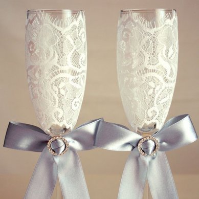 Бокалы для молодоженов И30126 - Салон аксессуаров Идеальная свадьба